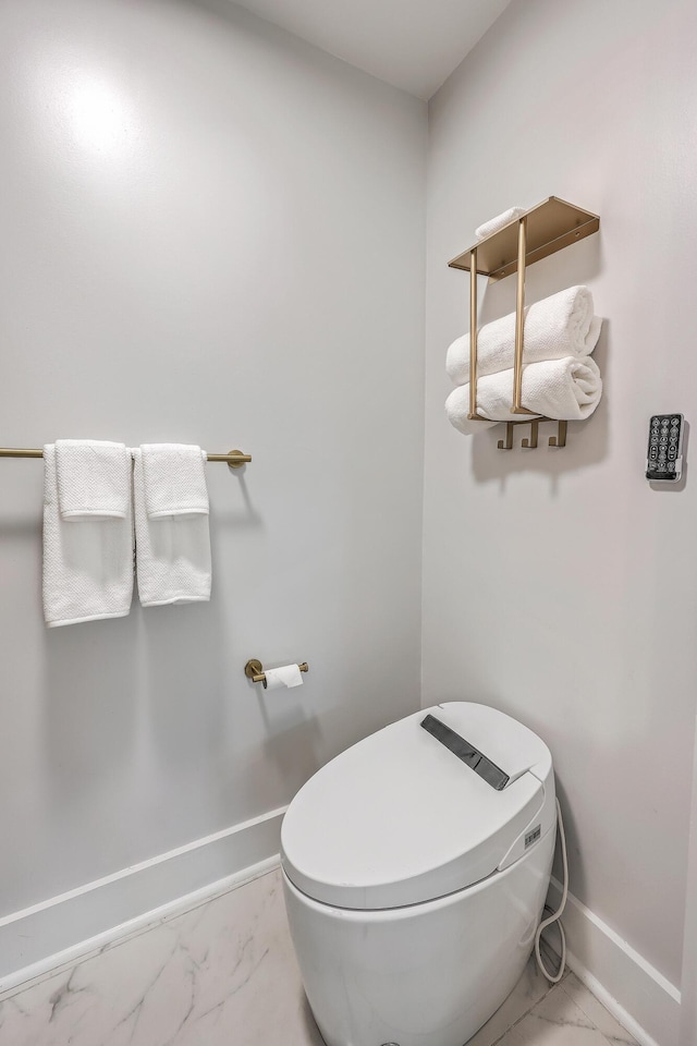 32 Briarcliff Dr, Charleston, SC 29407 - bathroom featuring marble look tile flooring and baseboards