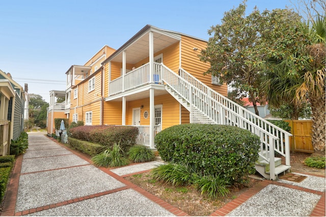 exterior space with a balcony