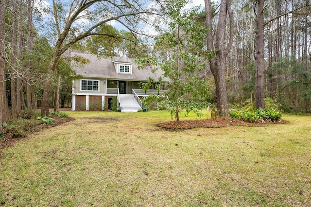 exterior space with covered porch