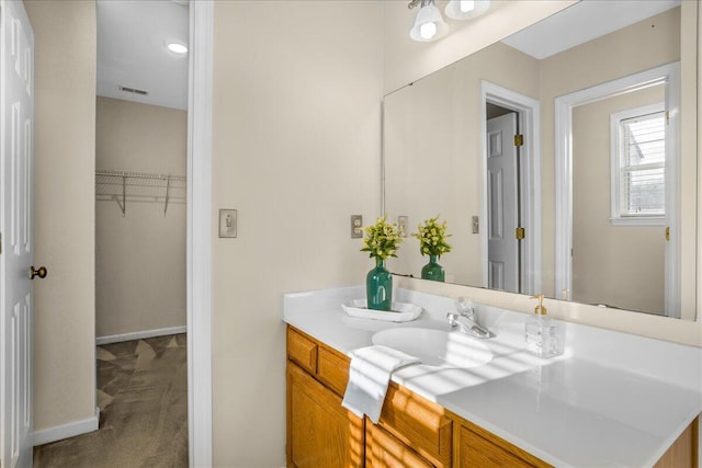 bathroom with vanity