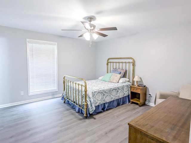 5 Drummond Ct, Charleston, SC 29414 - bedroom with wood finished floors, ceiling fan, and baseboards