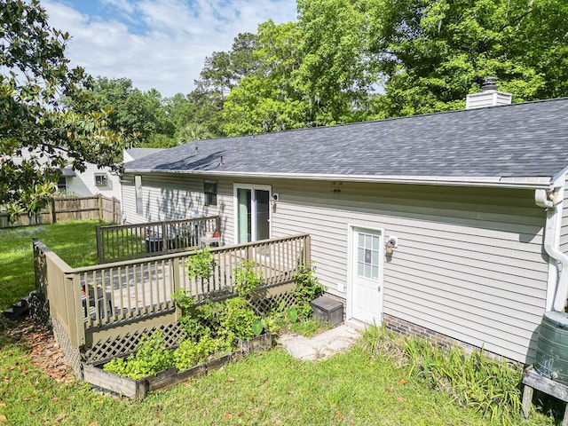 5 Drummond Ct, Charleston, SC 29414 - rear view of property featuring a deck and a shingled roof