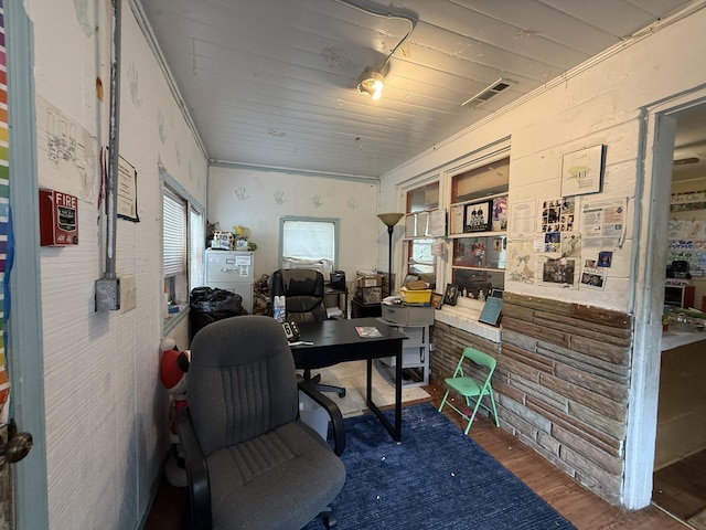 715 Yew St, Charleston, SC 29407 - home office with wood finished floors