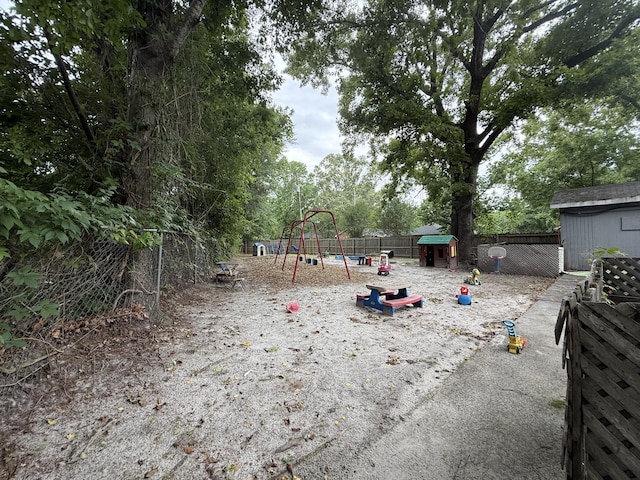 715 Yew St, Charleston, SC 29407 - fenced backyard with a playground