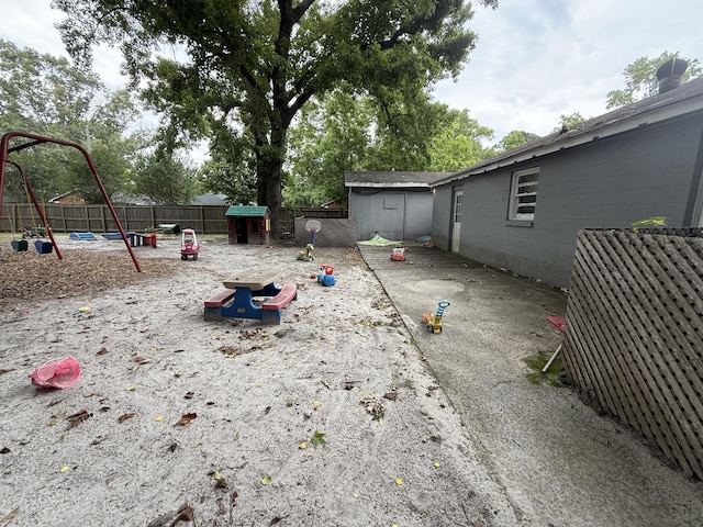 715 Yew St, Charleston, SC 29407 - view of yard with a playground and fence