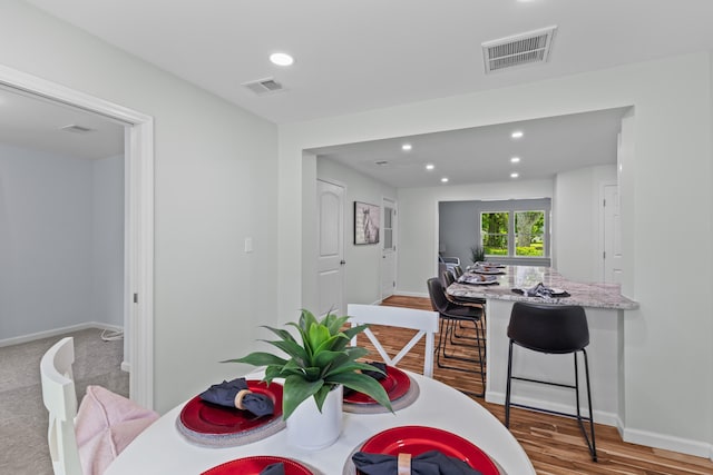 7239 Commodore Rd, Hollywood, SC 29449 - dining area featuring recessed lighting, baseboards, and wood finished floors
