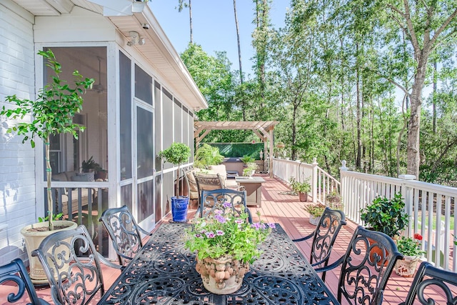 3130 Pignatelli Cres, Mount Pleasant, SC 29466 - wooden deck with a pergola