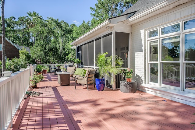 3130 Pignatelli Cres, Mount Pleasant, SC 29466 - deck featuring a sunroom