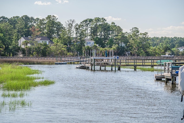 3130 Pignatelli Cres, Mount Pleasant, SC 29466 - dock featuring a water view and view of wooded area