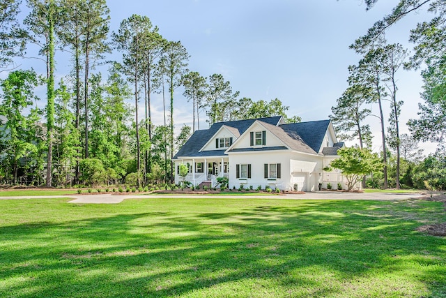 3130 Pignatelli Cres, Mount Pleasant, SC 29466 - view of front of property with a porch, a front yard, driveway, and a garage