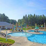 pool with a water play area