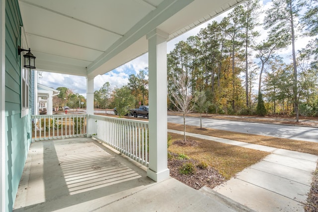 exterior space featuring a porch