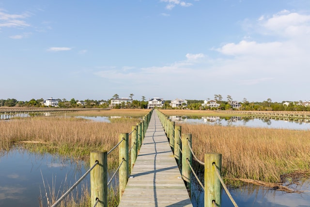 dock with a water view