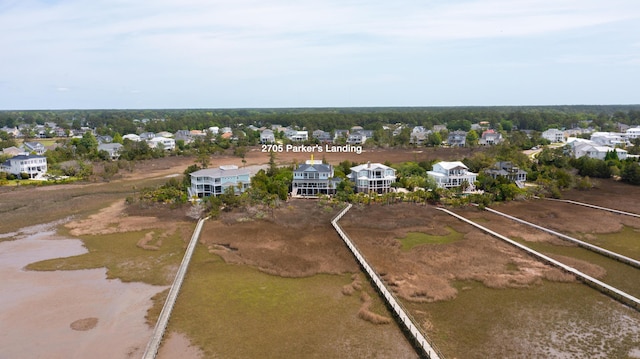 aerial perspective of suburban area