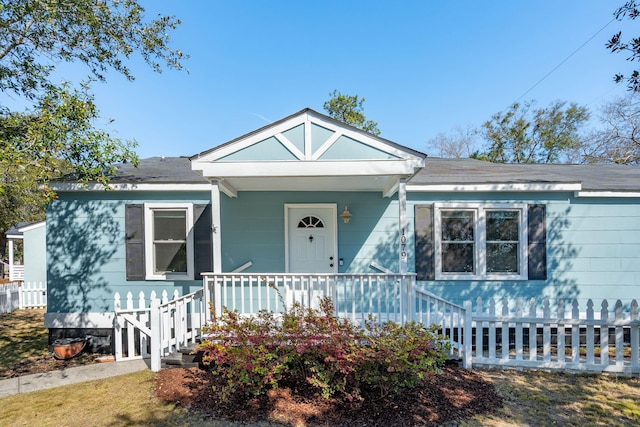 bungalow-style house with a porch