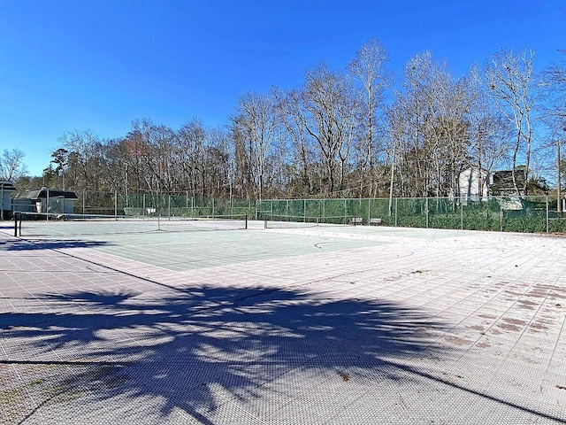 view of sport court