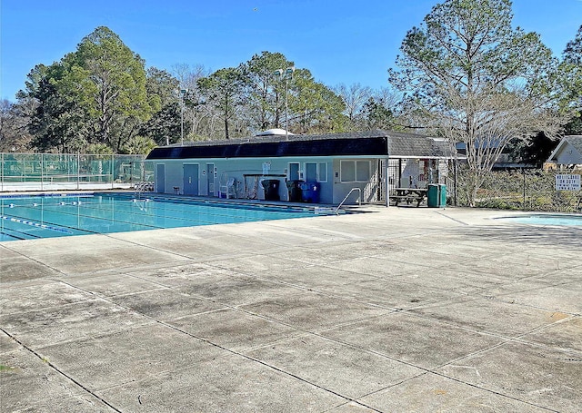 view of pool with a patio