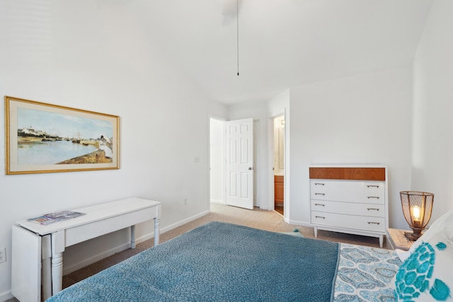 carpeted bedroom with baseboards