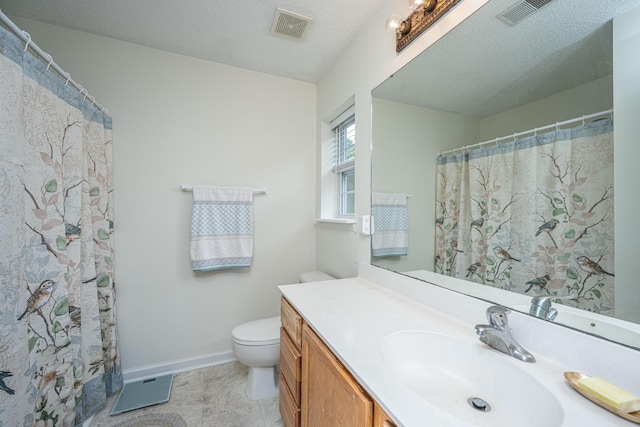 1401 Elm Hall Cir, Summerville, SC 29483 - bathroom with vanity, toilet, baseboards, and curtained shower