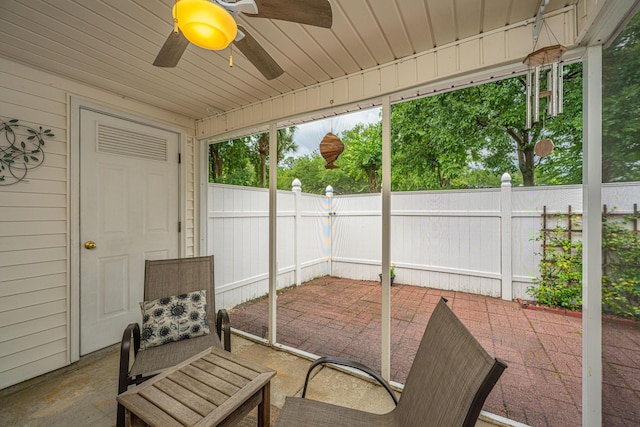 1401 Elm Hall Cir, Summerville, SC 29483 - sunroom / solarium with ceiling fan