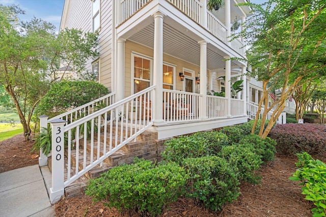 3000 Treadwell St, Mount Pleasant, SC 29466 - property entrance featuring covered porch