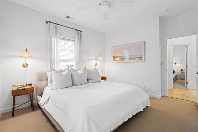 3000 Treadwell St, Mount Pleasant, SC 29466 - bedroom featuring light colored carpet, baseboards, and ceiling fan