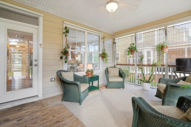 3000 Treadwell St, Mount Pleasant, SC 29466 - sunroom featuring ceiling fan