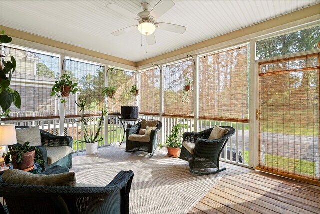 3000 Treadwell St, Mount Pleasant, SC 29466 - sunroom / solarium with a ceiling fan