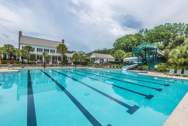 3000 Treadwell St, Mount Pleasant, SC 29466 - community pool featuring a water slide