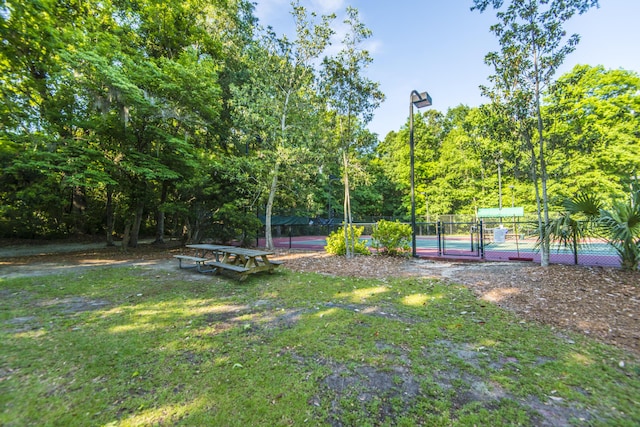 3000 Treadwell St, Mount Pleasant, SC 29466 - view of yard featuring a tennis court