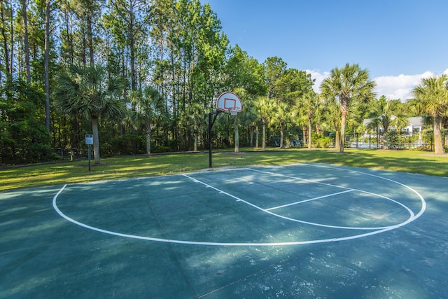 3000 Treadwell St, Mount Pleasant, SC 29466 - view of basketball court with community basketball court and a yard