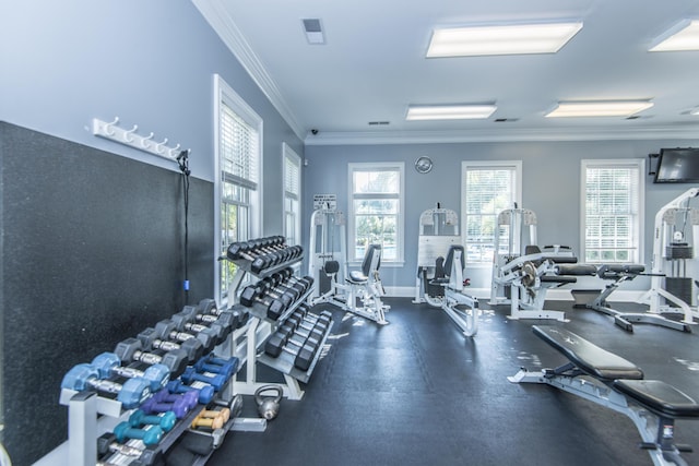 3000 Treadwell St, Mount Pleasant, SC 29466 - workout area with crown molding and baseboards