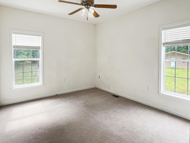1514 Reevesville Rd, Bowman, SC 29018 - unfurnished room with carpet flooring, ceiling fan, and baseboards
