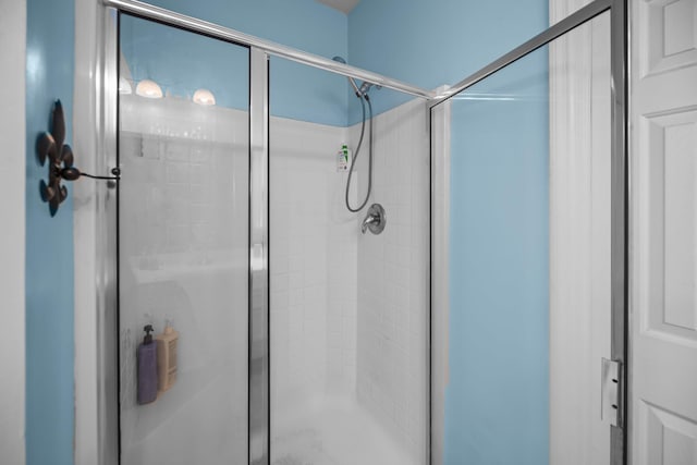 full bath featuring a shower stall