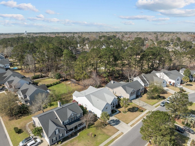 aerial view featuring a residential view