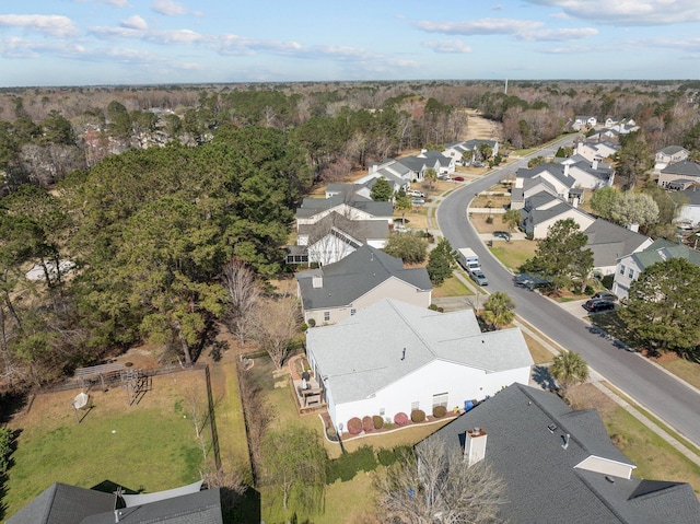 drone / aerial view featuring a residential view