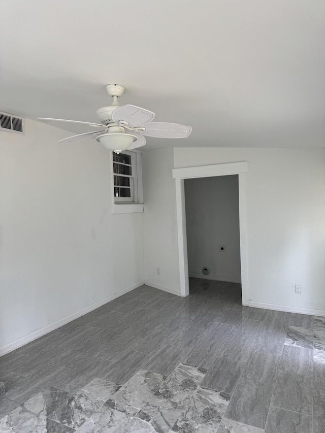 3308 Londonderry Rd, North Charleston, SC 29420 - spare room with ceiling fan and wood finished floors