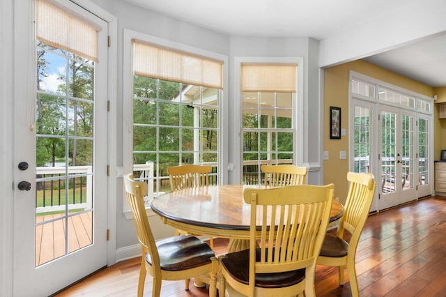 interior space with french doors