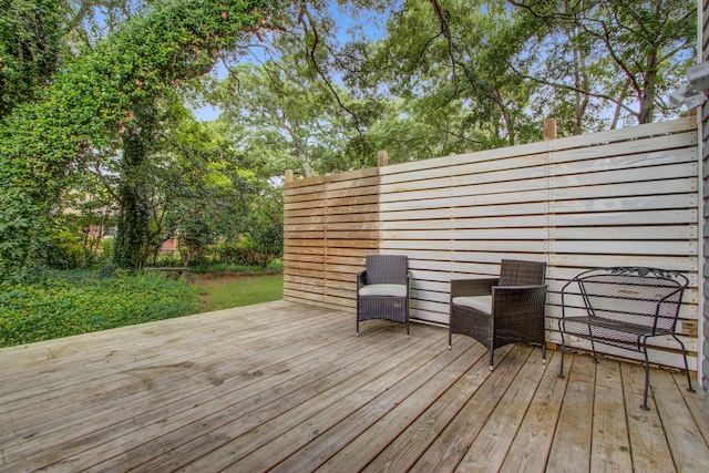 5043 Victoria Ave, North Charleston, SC 29405 - view of wooden deck