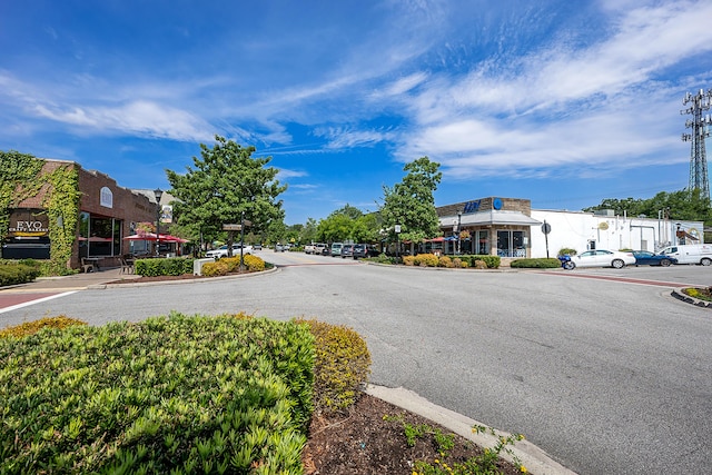 5043 Victoria Ave, North Charleston, SC 29405 - view of asphalt road featuring curbs and street lighting