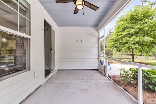 512 Pontoon Rd, Huger, SC 29450 - view of patio / terrace featuring ceiling fan and covered porch