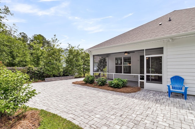 512 Pontoon Rd, Huger, SC 29450 - view of patio / terrace with a ceiling fan