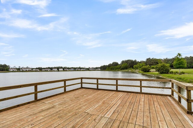 512 Pontoon Rd, Huger, SC 29450 - dock area featuring a deck with water view