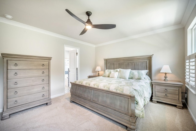 224 Wappoo Trace Ln, Summerville, SC 29486 - bedroom with light colored carpet, crown molding, baseboards, and multiple windows