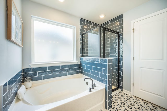 224 Wappoo Trace Ln, Summerville, SC 29486 - full bath featuring a garden tub and a shower stall