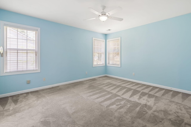 1232 Palmetto Peninsula Dr, Mount Pleasant, SC 29464 - carpeted empty room featuring baseboards and ceiling fan