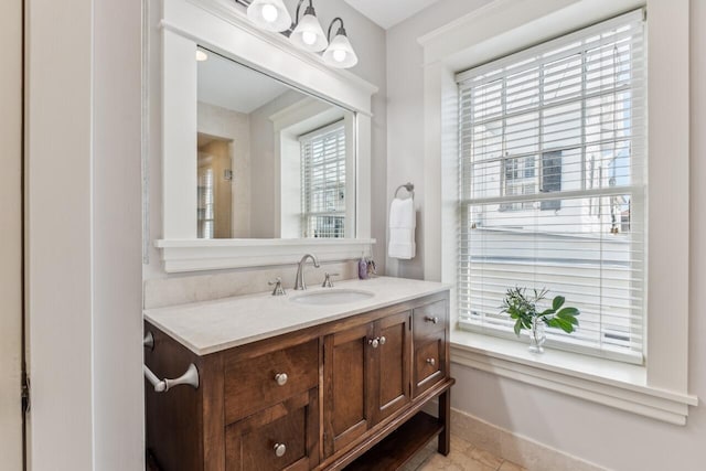 bathroom featuring vanity