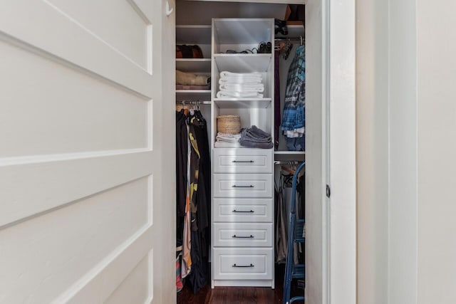 view of closet