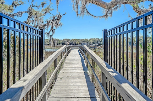 view of dock