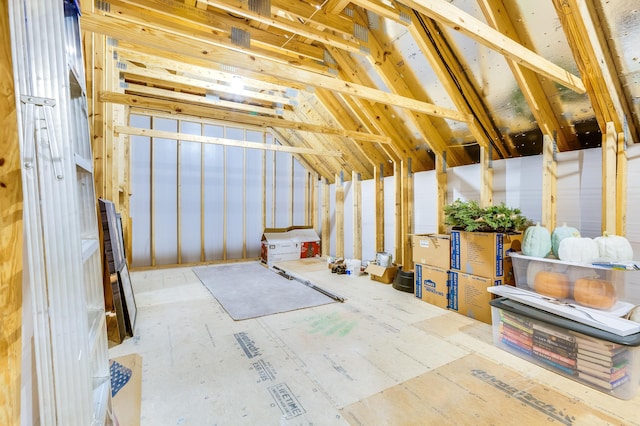 view of attic